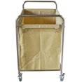 thumbnail image 2 of INTBUYING Rolling Laundry Sorter Cart Trolley Stainless Steel Frame Removable Bag, 2 of 7