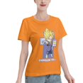 thumbnail image 2 of Women's Basic Short Sleeve T-Shirt Super Saiyan, 2 of 6