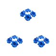 thumbnail image 4 of Decodeary 50pieces Low Maintenance Soft Texture Fabric For Albums And Decorations Realistic Appearance Fiber Wide Application Deep Blue 4.5cm 3Set, 4 of 6
