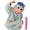 Blue, variant on Dakiuu Silly Big Mouth Monster Onesie with Hair and Comb for Adult Women Men Unisex Cute Funny Soft Plush Fleece Cozy Hooded One Piece Wearable Pajamas Home Loungewear