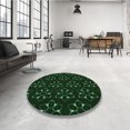 thumbnail image 4 of Ahgly Company Tapis d'Intérieur Lavable en Machine Carré Noir Nuit Transitionnel, 4 Pieds Carré, 4 of 7