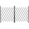 thumbnail image 1 of Folding Security Gate, 85"H x 150"W Steel Accordion Door with Casters, Expandable Portable Fence for Backyard, Garage & Garden, 1 of 7