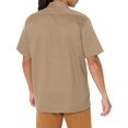 thumbnail image 2 of Dickies Mens Short-Sleeve Work Shirt, 3T, Khaki, 2 of 4