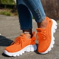 thumbnail image 3 of Womens Chunky Walking Shoes Comfortable Arch Support Orthopedic Woven Non Slip Jogging Work Fashion Sneakers, 3 of 6