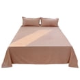 thumbnail image 1 of Wozhuo Solid Color Washed Cottons Bed Sheet And Pillowcase Set Plain Holiday Gift Duvet Sheet Three Piece Set Easter Home Decor, 1 of 7