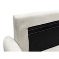 thumbnail image 2 of Brassex Oliver Upholstered 3-Seat Sofa for Living Room and Apartment with Slim Track Arms and Splayed Legs, Beige, 2 of 9