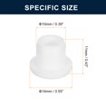 thumbnail image 3 of Unique Bargains 20 Pieces White Plug Holes, Waterproof Rubber Button Plug for 9mm/0.35' Hole, 3 of 6