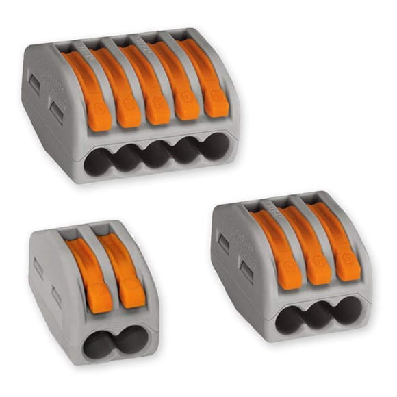 Wago (50) 222-412 (50) 222-413 (40) 222-415 Lever-Nut Assortment Pack