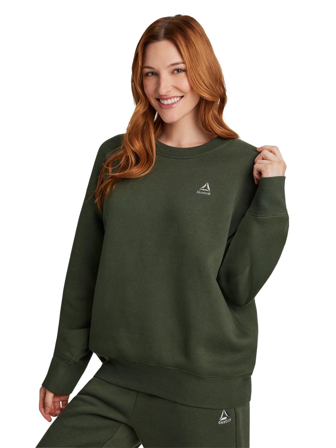 Reebok Women’s Game Day Fleece Oversize Crew