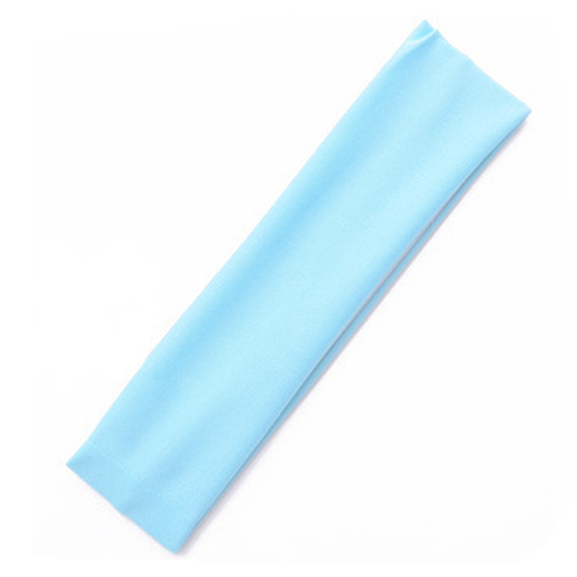 Faithtur Unisex Home Sport Stretchy Yoga Solid Color Workout Hairbands