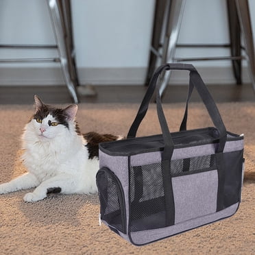 LSLJS Pet Carrier Bag Basic Soft Mesh Pet Travel Bag for Small Pet Less Than 13lb Portable Stylish Pet Travel Bag Ventilated and Breathable Mesh Dog Carriers & Travel Products