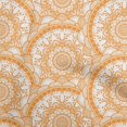 thumbnail image 1 of oneOone Rayon Dark Peach Fabric Asian Block Mandala Sewing Craft Projects Fabric Prints By Yard 56 Inch Wide, 1 of 4