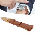 thumbnail image 4 of Ymiko Watch Strap,Unisex Universal Pin Buckle Watch Band PU Leather Replacement Watch Strap Accessory Brown,Pin Buckle Watch Band, 4 of 8