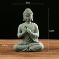 thumbnail image 1 of Ornement de Jardin Buddha Assis en Résine Effet Zen Statue Extérieure Intérieure, 1 of 7