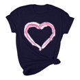 thumbnail image 5 of Pisexur T-shirt de la Saint-Valentin Haut T-shirt de la Saint-Valentin pour Femme Amour Imprimé T-shirt à Manches Courtes Haut à Manches Courtes Col Rond Haut/chemise, 5 of 5