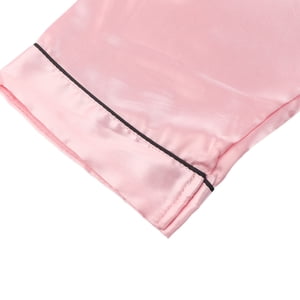 Ensemble longue Pyjama Emulation Soie Pyjama Femmes Ensemble Pyyjame Emulation Silk Pyyames Long Sleeve Loisirs Porter Pure Rose Respirant Confortable pour la maison Dormir