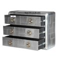 thumbnail image 2 of NauticalMart Aviator Three Drawer Chest Aluminium For Home And Office Decor, 2 of 3