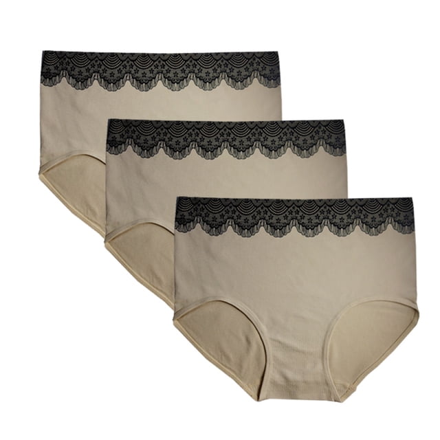 FEM Culottes pour FEMmes Sans Coutures, Culottes Couvrantes - Lot de 3