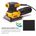 thumbnail image 2 of Shisuyan Sanding Sheets For Electric Sander Black 20Pack 4.3X3.9X0.3In, 2 of 9