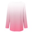 thumbnail image 5 of Wiyuqeen T-Shirts à Manches Raglan Longues pour Femmes Chic Décontracté Col Rond Chandail Doux Tendance Couleur Dégradée Chandails à Manches Longues Automne Amples Fluides Longues Tuniques, 5 of 5