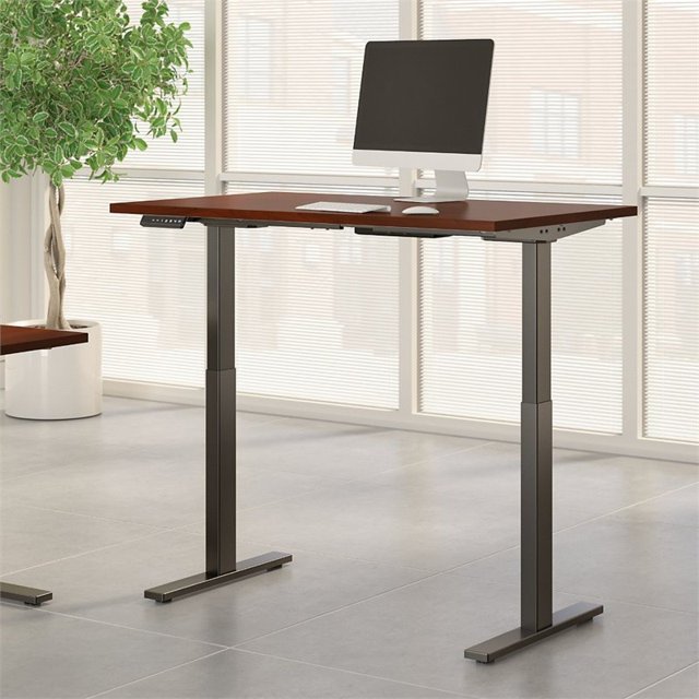 Move 60 Series 48W x 30D Adjustable Desk in Hansen Cherry - Engineered Wood