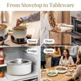 thumbnail image 2 of Gotham Steel 18 Piece Aluminum Ceramic Nonstick Detachable Handle Cookware Set in Cream, 2 of 8