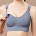 thumbnail image 1 of LSLJS Ladies Comfortable Breathable No Steel Ring Front Buckle Breastfeeding Bra Woman Underwear, 1 of 9