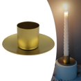 thumbnail image 3 of Thinsony Pillar Candle Holder Candlelight Home Decor Party for Dining Christmas Gold Small 1Set, 3 of 6
