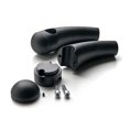 thumbnail image 1 of Krator Custom Black Motorcycle 1" Handlebar 4.5" Risers Compatible with Harley Davidson Sport Tour Glide FXRT, 1 of 4