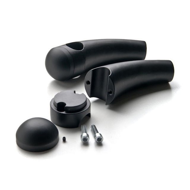 Krator Custom Black Motorcycle 1" Handlebar 4.5" Risers Compatible with Harley Davidson Sport Tour Glide FXRT