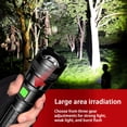 thumbnail image 4 of Rechargeable LED Flashlight 100000 Lumens Zoomable IPX45 Waterproof for Home Emergency and Outdoor Use, 4 of 9