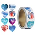 thumbnail image 4 of yuksok 500Pcs Heart Shaped Stickers Cute Valentines Day Stickers for Gift Packaging A, 4 of 9