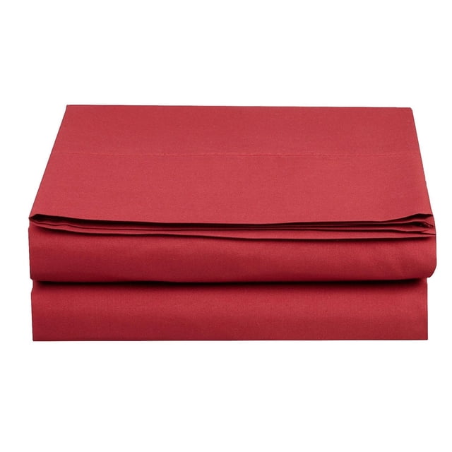 King Fitted Sheet, Microfiber 16" Deep Pocket Fitted Sheets, Burgundy