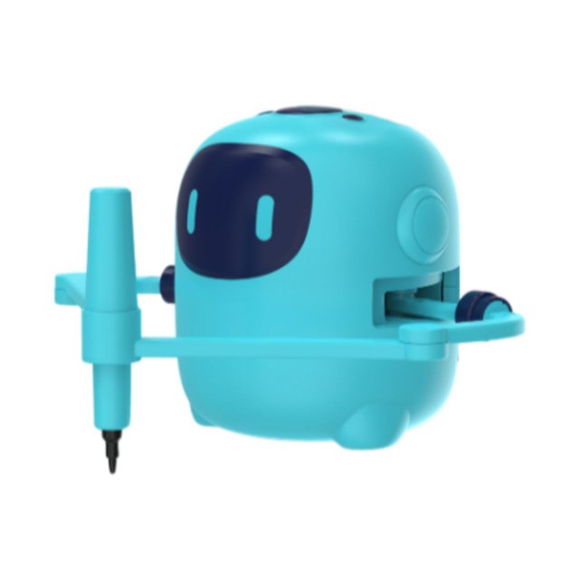 Bunblic Drawing Robot for Kids Educational Portable Creative Preschool Game Cute Lightweight Learning Toy for Children Birthday Gift Dark Blue