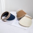 thumbnail image 2 of Empty Top Hat Breathable Indeformable Straw Reinforced Quick Drying Visor Hat Outdoor Supplies, 2 of 10