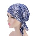 thumbnail image 2 of RYRDWP Women Ruffle Hat Beanie Cancer Chemo Scarf Turban Head Wrap Cap, 2 of 2