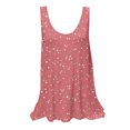 thumbnail image 2 of Liquidation Staron Débardeurs pour Femmes Coupe Ample Basiques Tendance Chandails Col Rond Décontractés Doux Sans Manches Boho à Fleurs Printemps Été Débardeurs Blouses Fluides, 2 of 5