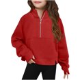 thumbnail image 1 of Cowsor Chandails à Fermeture Éclair Décontractés pour Filles, Vestes Courtes pour Ados, 1 of 5