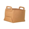 thumbnail image 3 of Collapsible Storage Bin Organizer Nursery Magazines Toys Storage Brown 18x13x11cm, 3 of 8