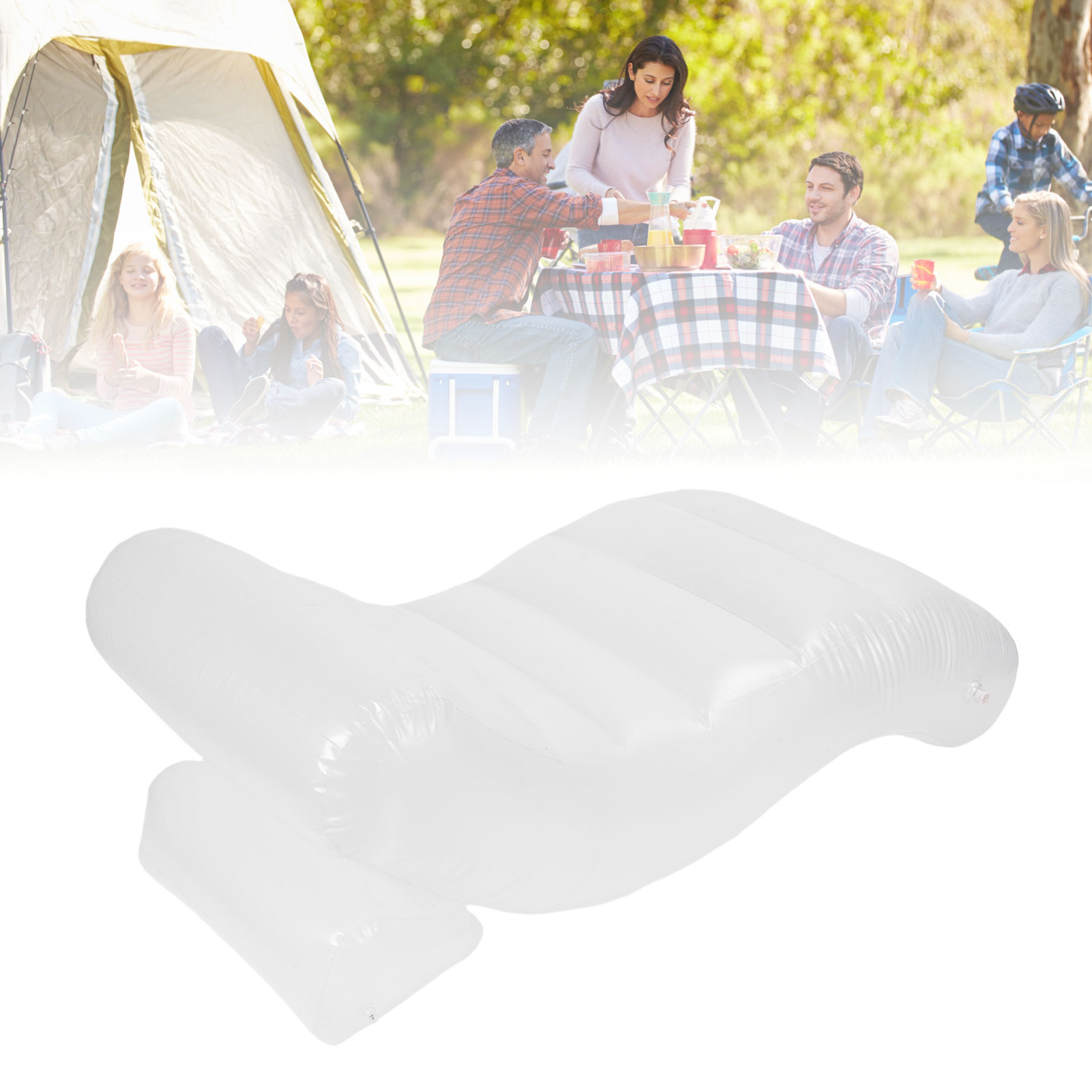 Blow Up Couch, Cozy Comfortable Enlarged Portable Inflatable Lounger  for Outdoor Indoor Use