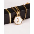 thumbnail image 1 of Colliers, Collier Lettre Coquille Mignonne pour Filles, Pendentifs Pièce pour Filles en Acier Inoxydable Colliers Initiale pour Femmes Bijoux Rond, 1 of 9