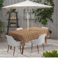 thumbnail image 2 of Vargottam Indoor/OutdoorTablecloth58x102 Inch RectangleTablecloth with Umbrella Hole and Zip- Waterproof PatioTableCloths- TableCovers for Backyard RectangularTable- Tawny Brown, 2 of 5