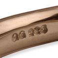 thumbnail image 4 of 925 Sterling Silver Rose Gold Martelé Bague Empilable Texturé, 4 of 8
