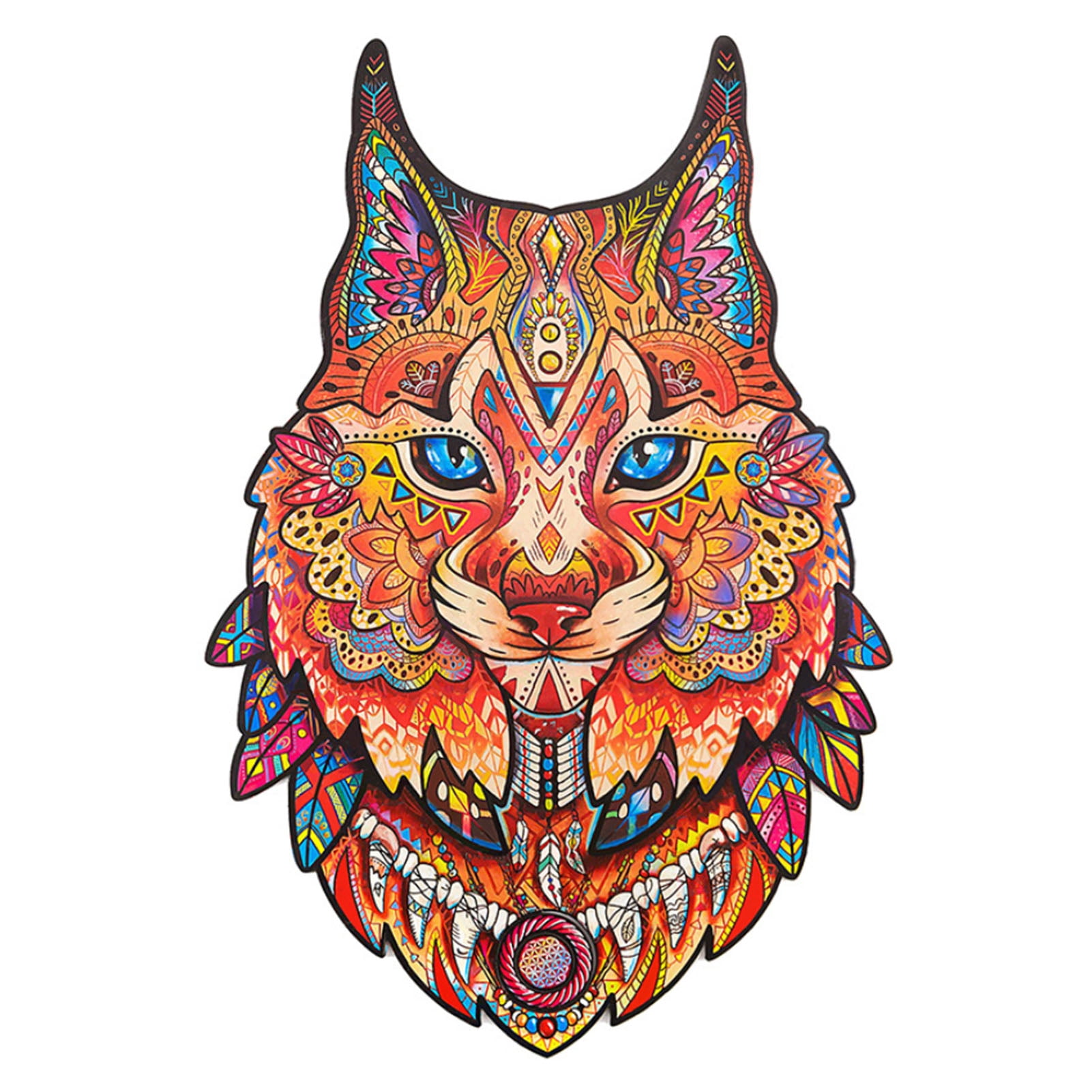 Yeacher A5 Lion Abnormity Wooden Puzzle Irregular Sereoscopic Animal Flat Plaything Wooden Puzzle