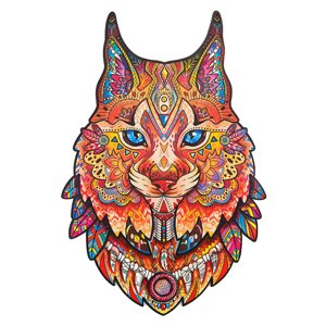 Yeacher A5 Lion Abnormity Puzzle en bois Irrégulier Séréoscopique animal plat Plaything Puzzles en bois