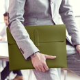 thumbnail image 4 of Lisbinx Sac de Fichiers en Cuir Avancé / Mallette d'Affaires / Organisateur de Documents Imperméable Épaissi / 348mm x 265mm / Sac de Rangement Portable pour Contrats, 4 of 5