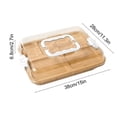 thumbnail image 3 of MTBLYS Charcuterie Board with Clear Lid Portable Wooden Cheese Board 15X11.3X2.7 Inch Divided Cheese Tray Home Kitchen Party Use, 3 of 6