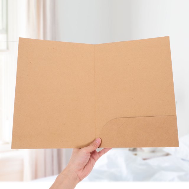 GAXIRE 10 Pcs Dossier pour Documents Importants Papier Kraft pour Usage de Bureau