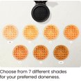 thumbnail image 4 of TEMOGU-Anti-Overflow Belgian Waffle Maker w/ Shade Selector, Temperature Control, Mess Free Moat, Round Iron w/ Nonstick Plates & Cool Touch Handle, Measuring Cup Included, Red, 4 of 4