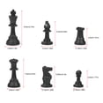 thumbnail image 1 of Plastic Chess Pieces, Standard Chess Pieces, With  Bottom Lint For Chess Tournament Players And Chess Lovers, 1 of 8